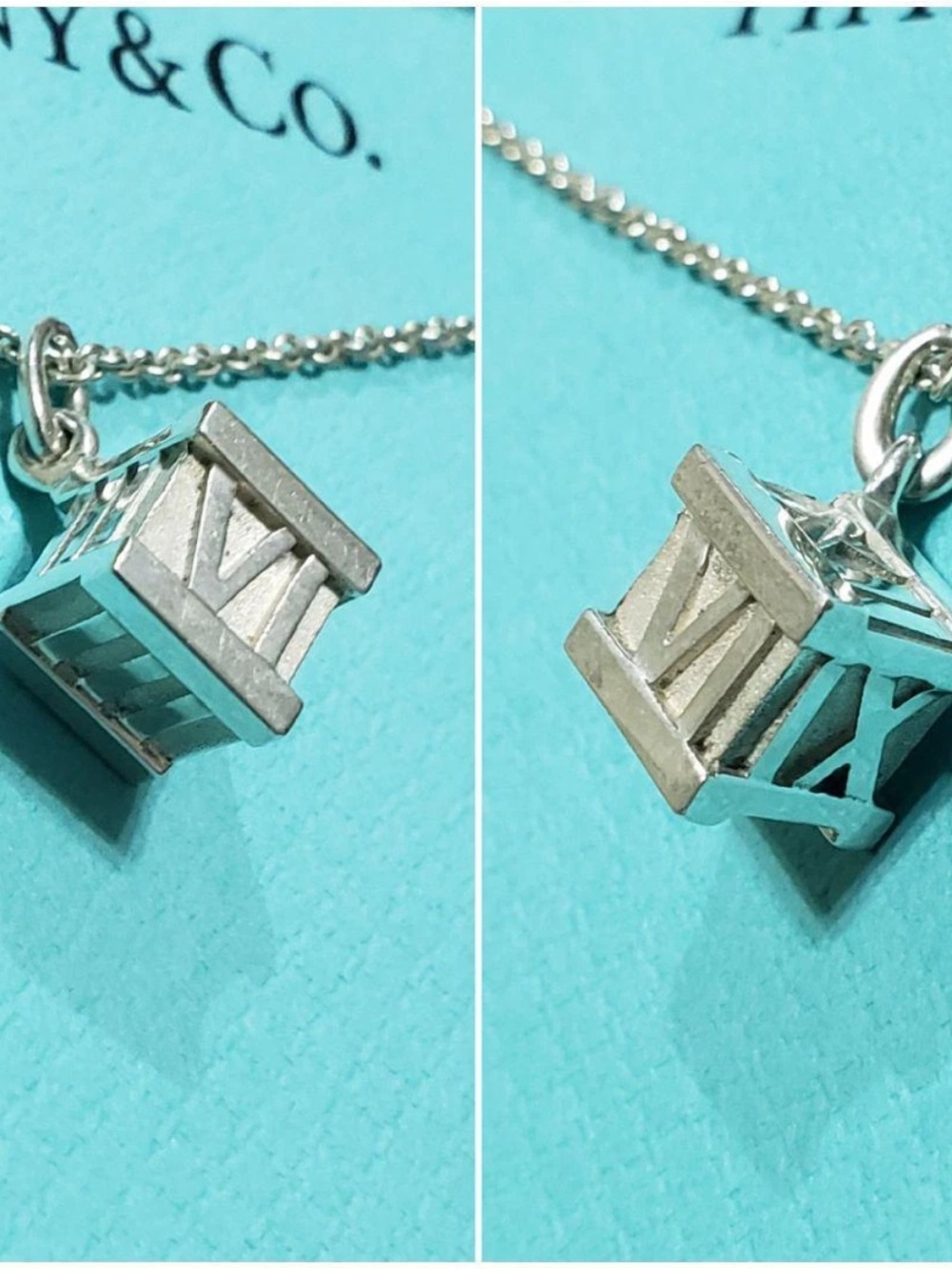 Tiffany & Co. Atlas Pendant Necklace VINTAGE  925 Silver - Picture 3 of 12